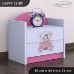 Nočna omarica Happy babies Medvedek s srcem 16 SZN1